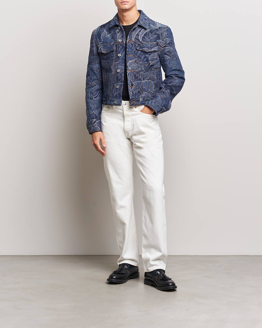 Men | Coats & Jackets | Etro | Jacquard Denim Jacket Azzurro