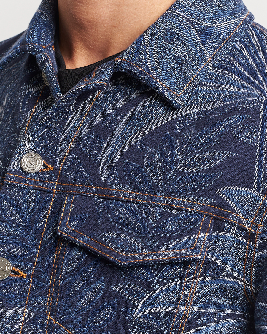 Men | Coats & Jackets | Etro | Jacquard Denim Jacket Azzurro