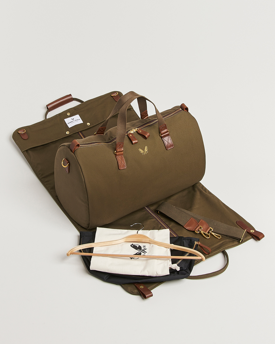 Men | Bags | Bennett Winch | Canvas Suit Carrier Holdall Olive