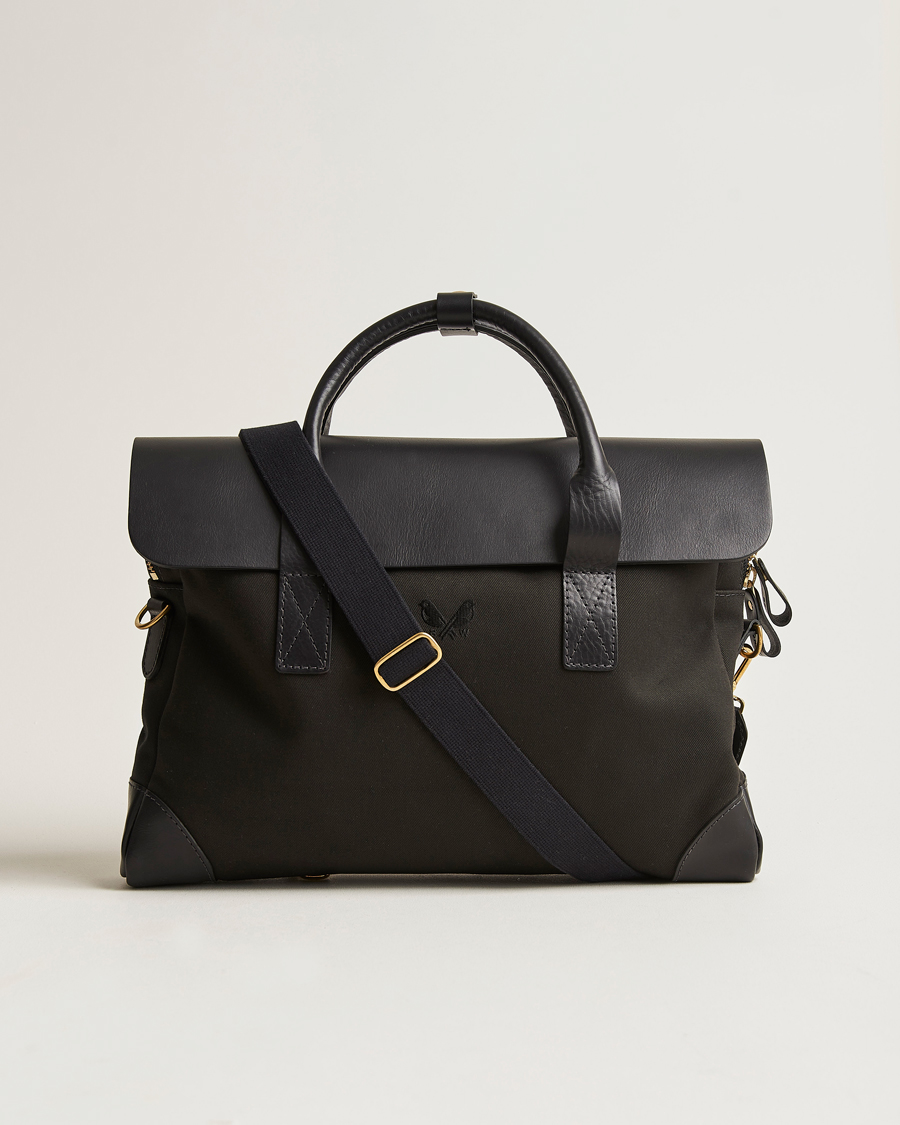 Men | Bags | Bennett Winch | Canvas Briefcase Black