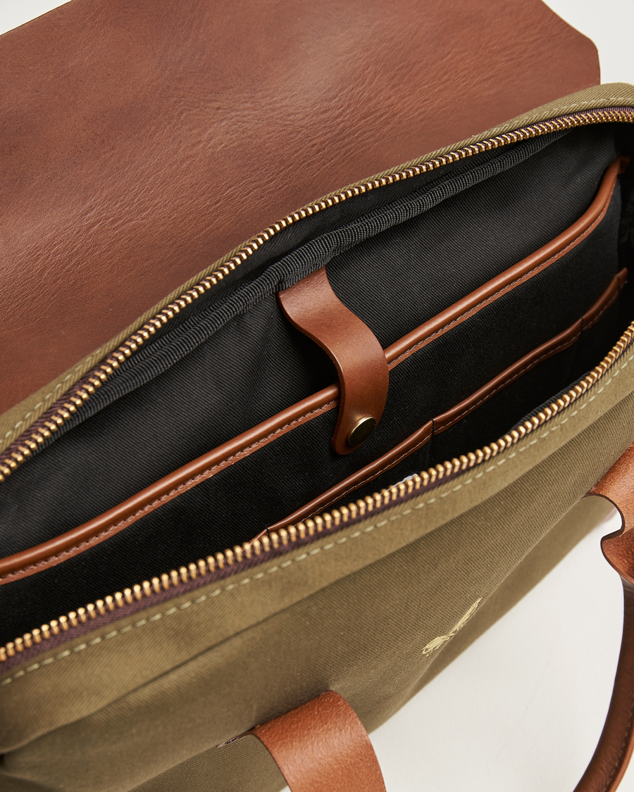 Men | Bags | Bennett Winch | Canvas Briefcase Olive