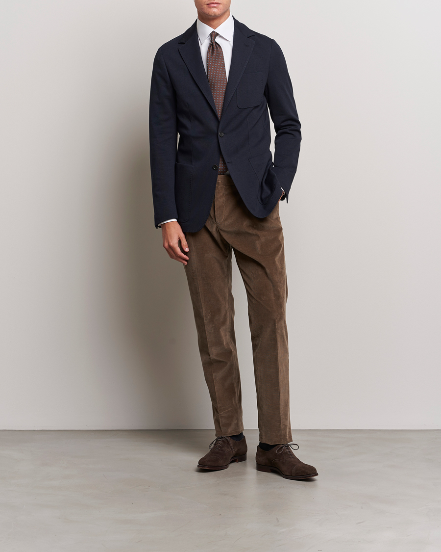 Men | Blazers | Canali | Jersey Blazer Navy