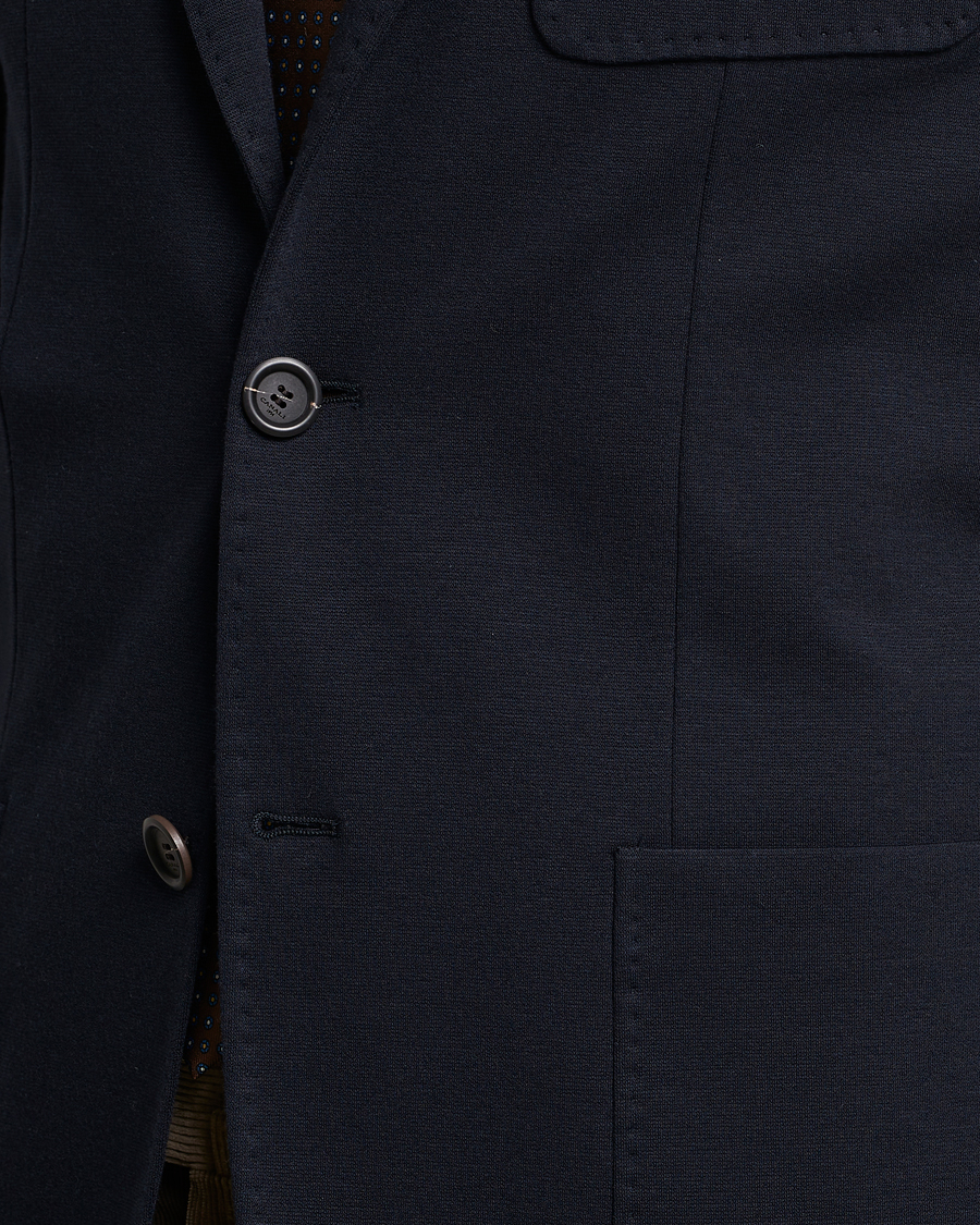 Men | Blazers | Canali | Jersey Blazer Navy