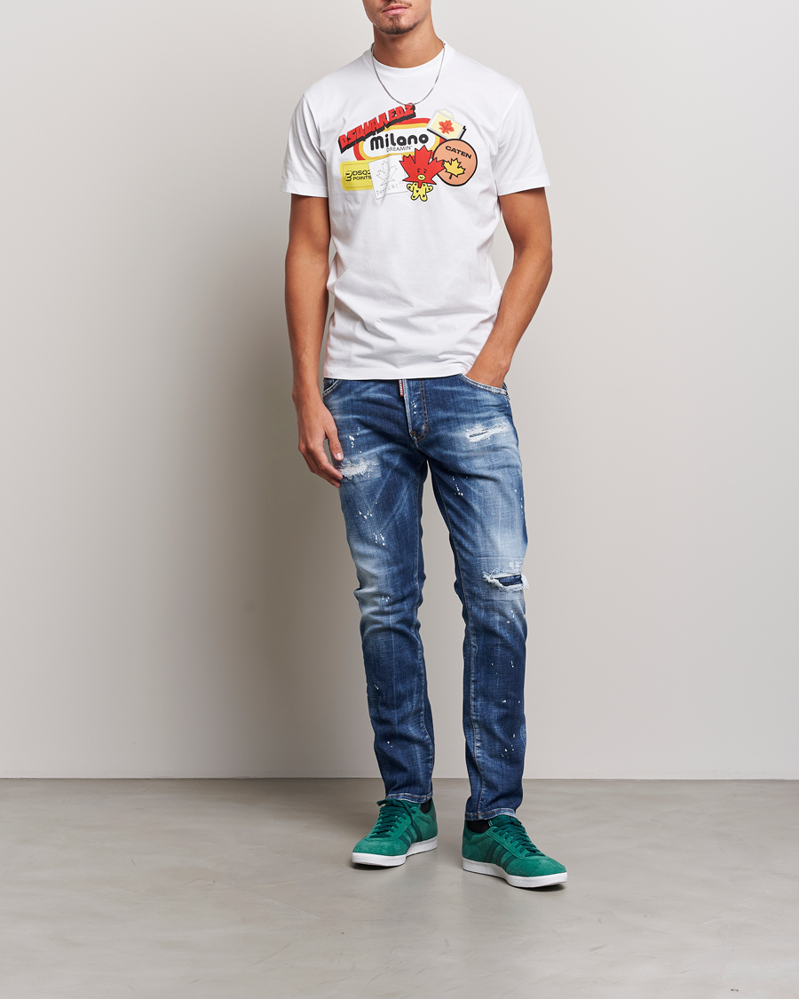 Men | Jeans | Dsquared2 | Skater Jeans Light Blue Wash