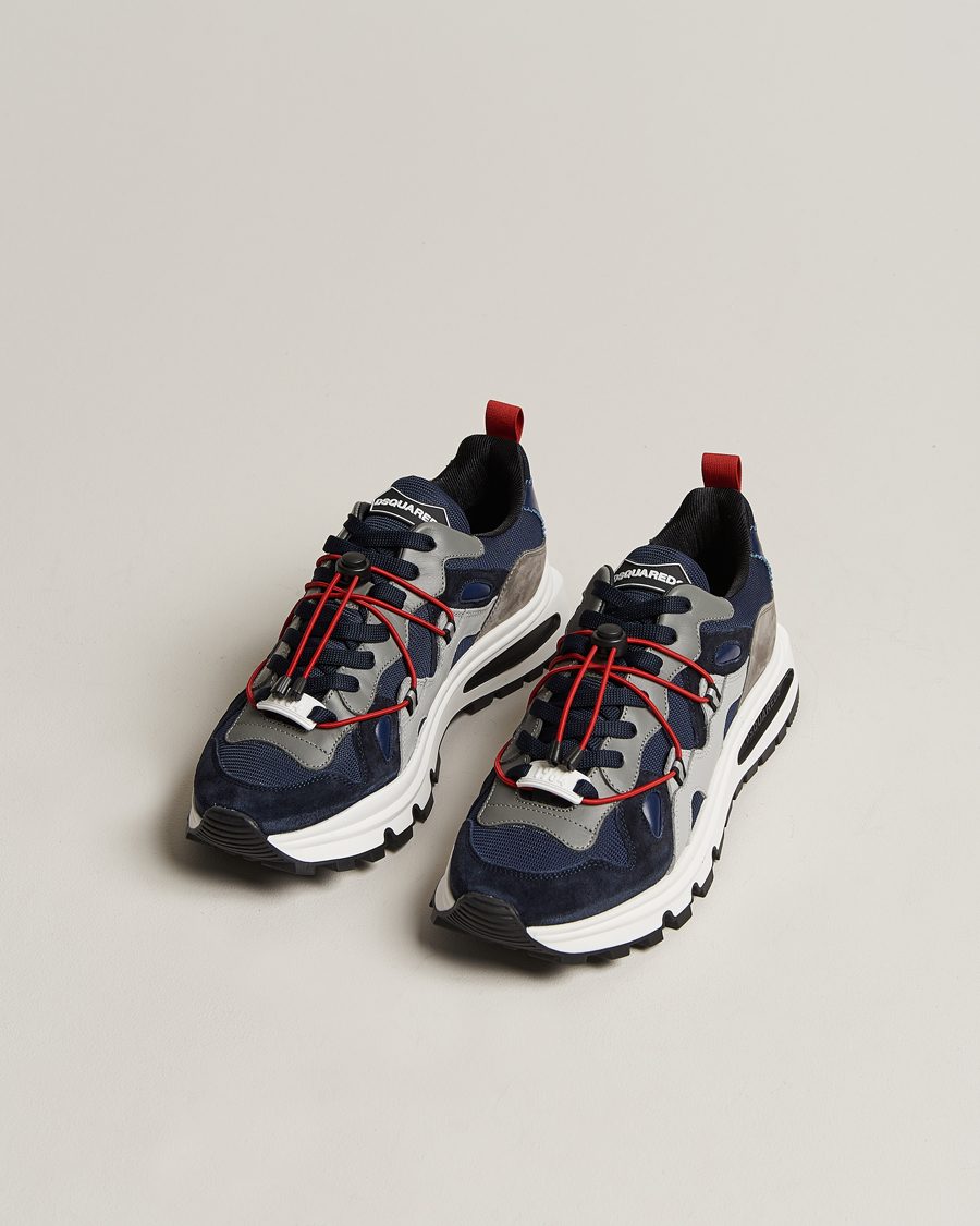 Men | Dsquared2 DS2 Running Sneaker Blue/Grey | Dsquared2 | DS2 Running Sneaker Blue/Grey