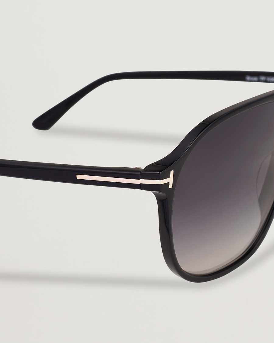 Men | Sunglasses | Tom Ford | Bruce Sunglasses Shiny Black/Gradient Smoke