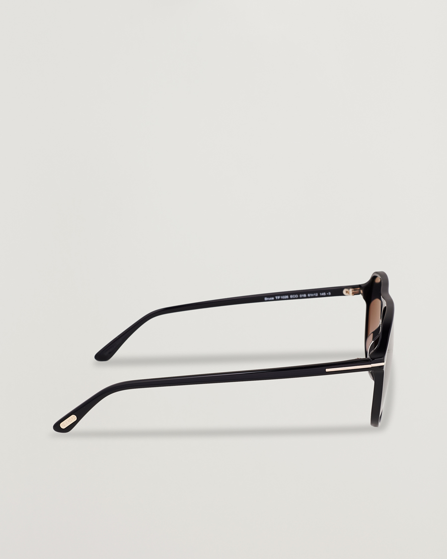 Men | Sunglasses | Tom Ford | Bruce Sunglasses Shiny Black/Gradient Smoke