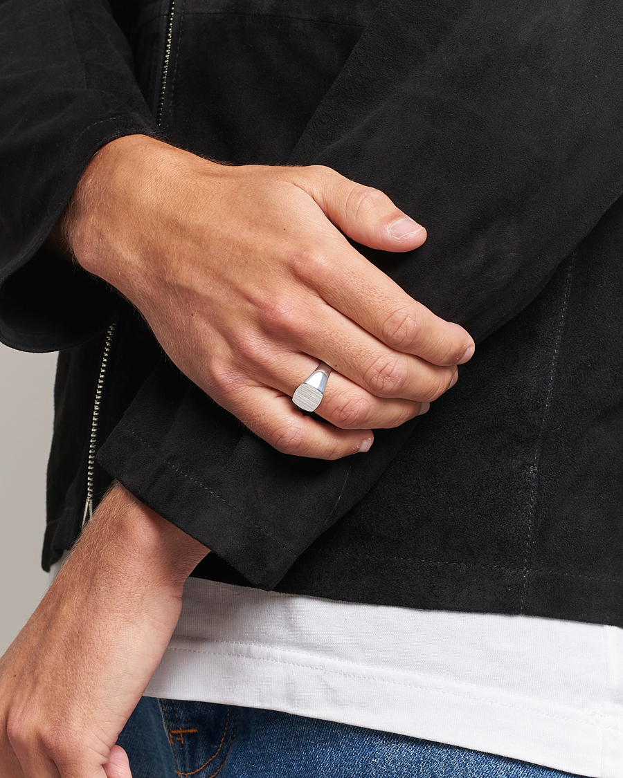 Men | Jewellery | Tom Wood | Kay Ring Satin Silver