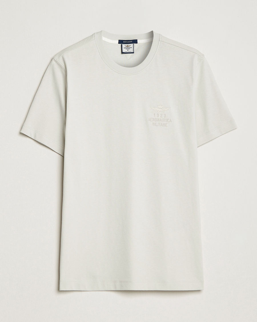 Men | T-Shirts | Aeronautica Militare | TS2129 Crew Neck T-Shirt Ice Palace