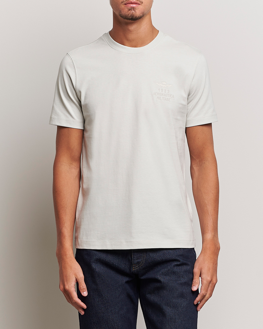 Men | T-Shirts | Aeronautica Militare | TS2129 Crew Neck T-Shirt Ice Palace