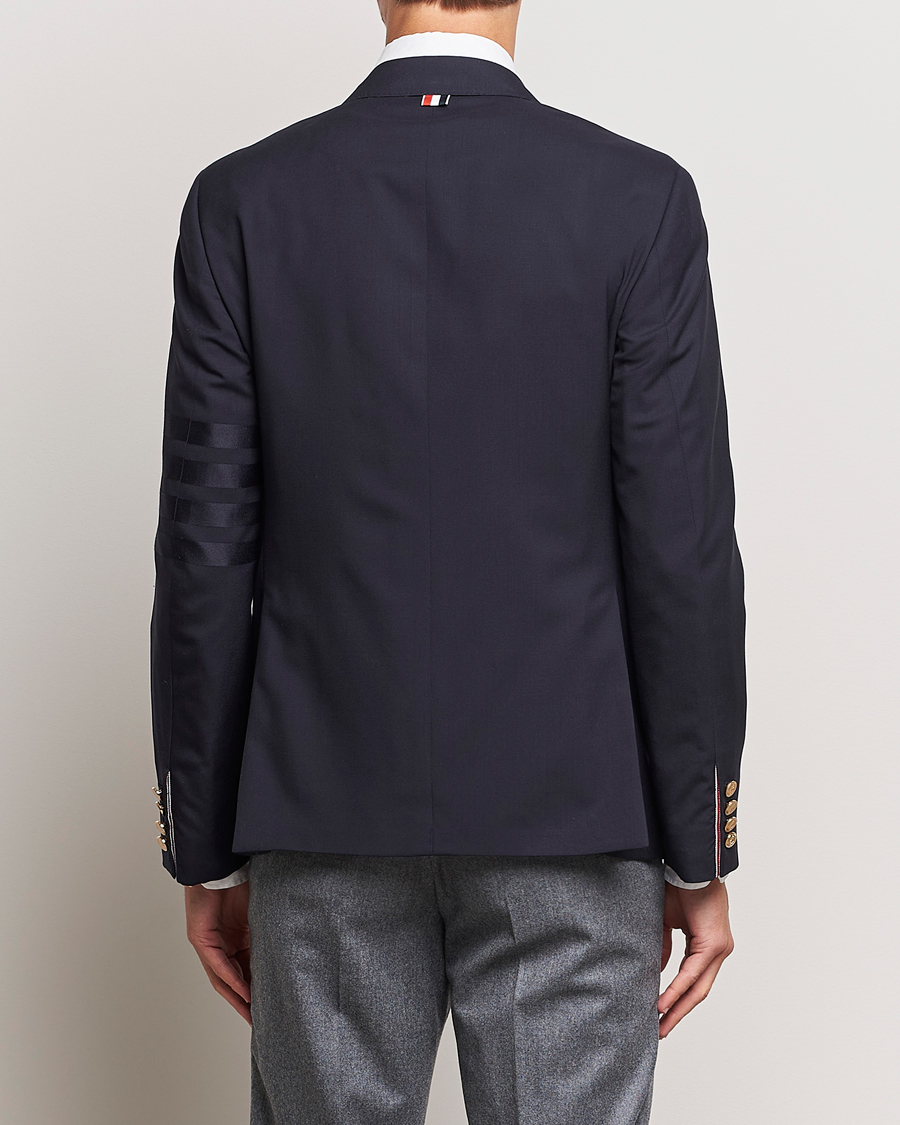 Men | Blazers | Thom Browne | Tonal 4 Bar Wool Blazer Navy