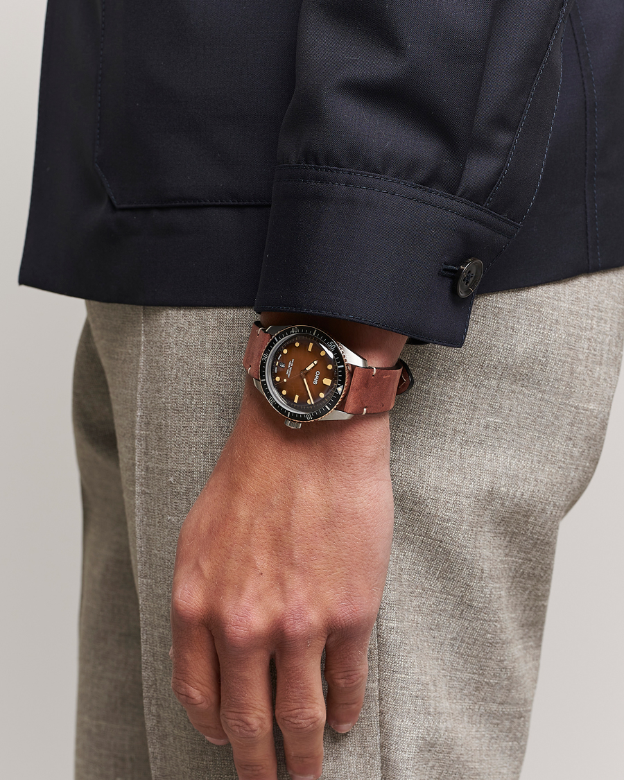 Men | Oris Divers Sixty-Five 40mm Leather Bracelet Brown | Oris | Divers Sixty-Five 40mm Leather Bracelet Brown