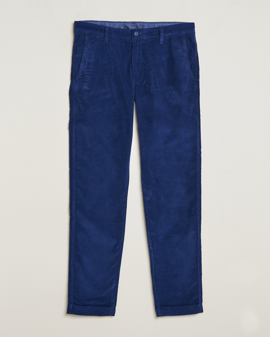 Men | Trousers | Levi's | Garment Dyed Stretch Corduroy Chino Ocean Cavern