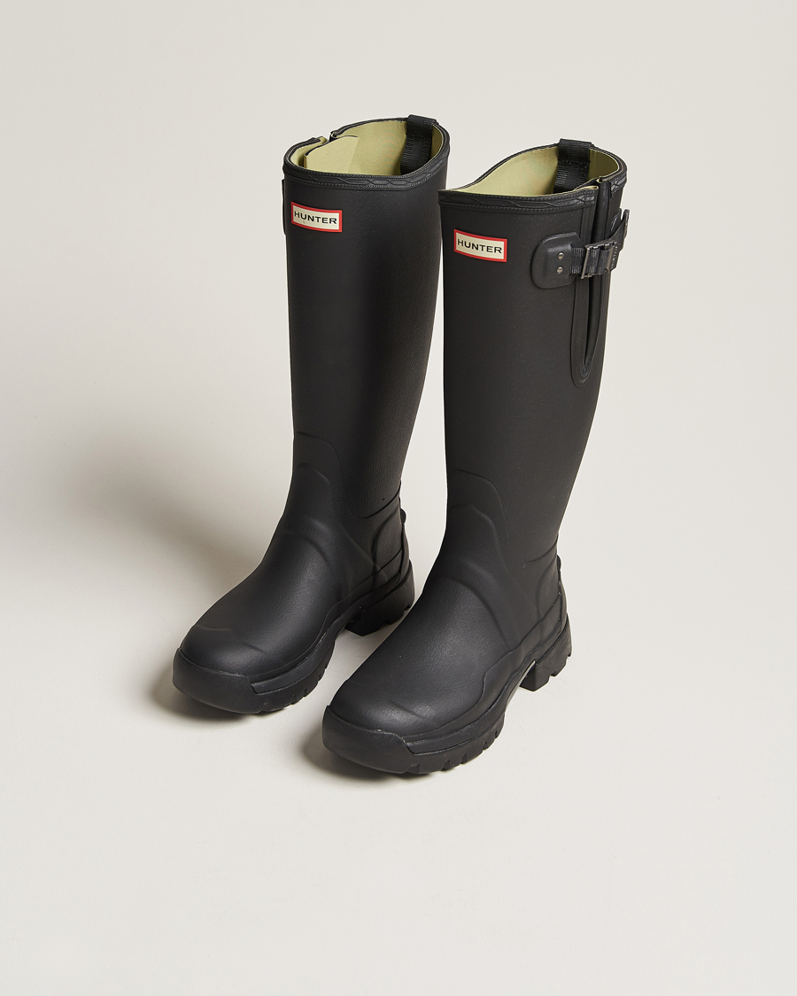 Men | Overshoes & Rubber boots | Hunter Boots | Hunter Balmoral Side Adjustable Neo Boot Black