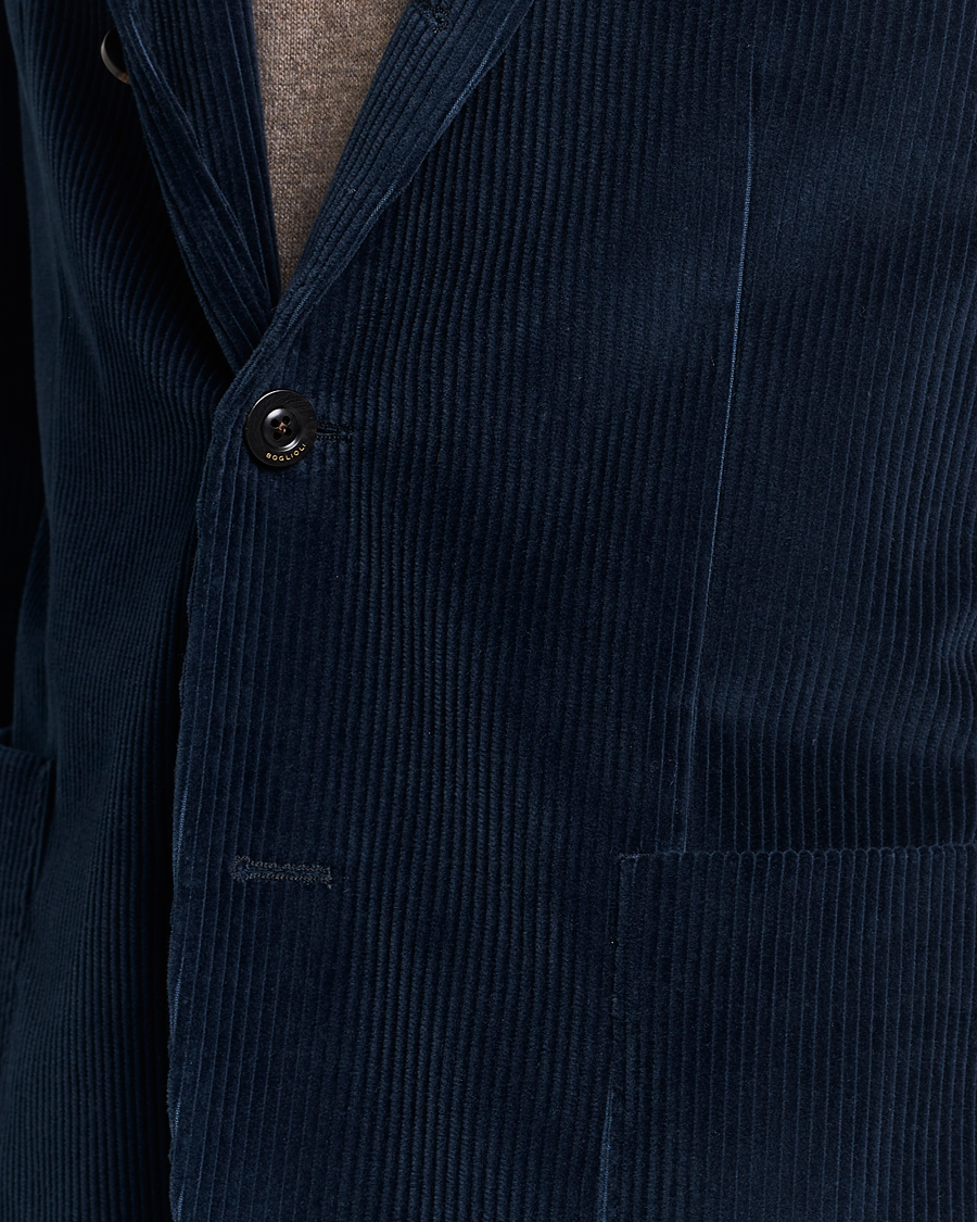 Men | Blazers | Boglioli | K Jacket Corduroy Blazer Navy