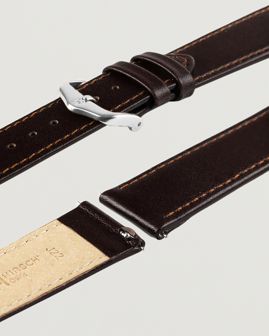 Men | Watch straps | HIRSCH | Osiris Calf Leather Watch Strap Brown
