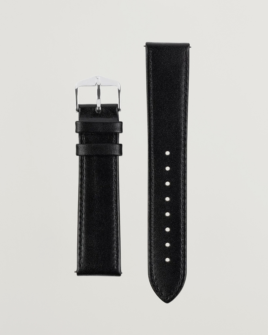 Men | Watch straps | HIRSCH | Osiris Calf Leather Watch Strap Black
