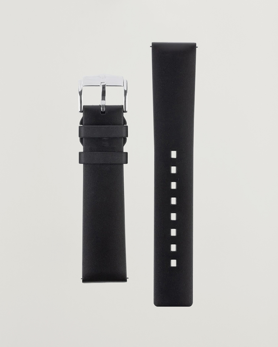 Men | Watch straps | HIRSCH | Pure Natural Rubber Watch Strap Black