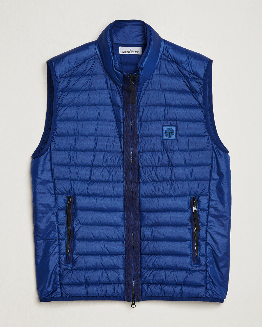 Men | Coats & Jackets | Stone Island | Recycled Nylon Down-TC Vest Bright Blue