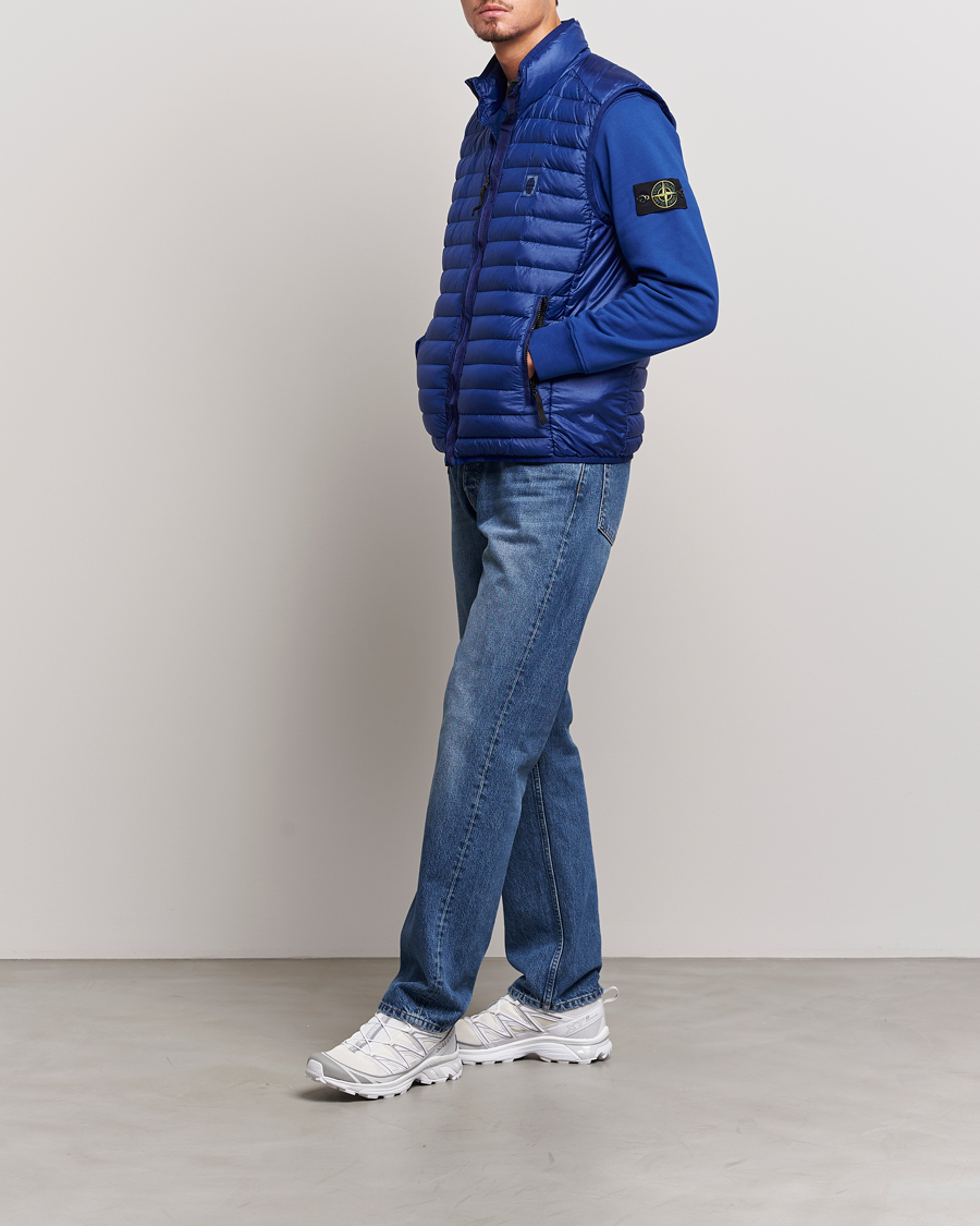 Men | Coats & Jackets | Stone Island | Recycled Nylon Down-TC Vest Bright Blue