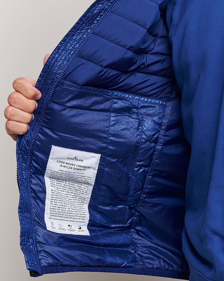 Men | Coats & Jackets | Stone Island | Recycled Nylon Down-TC Vest Bright Blue