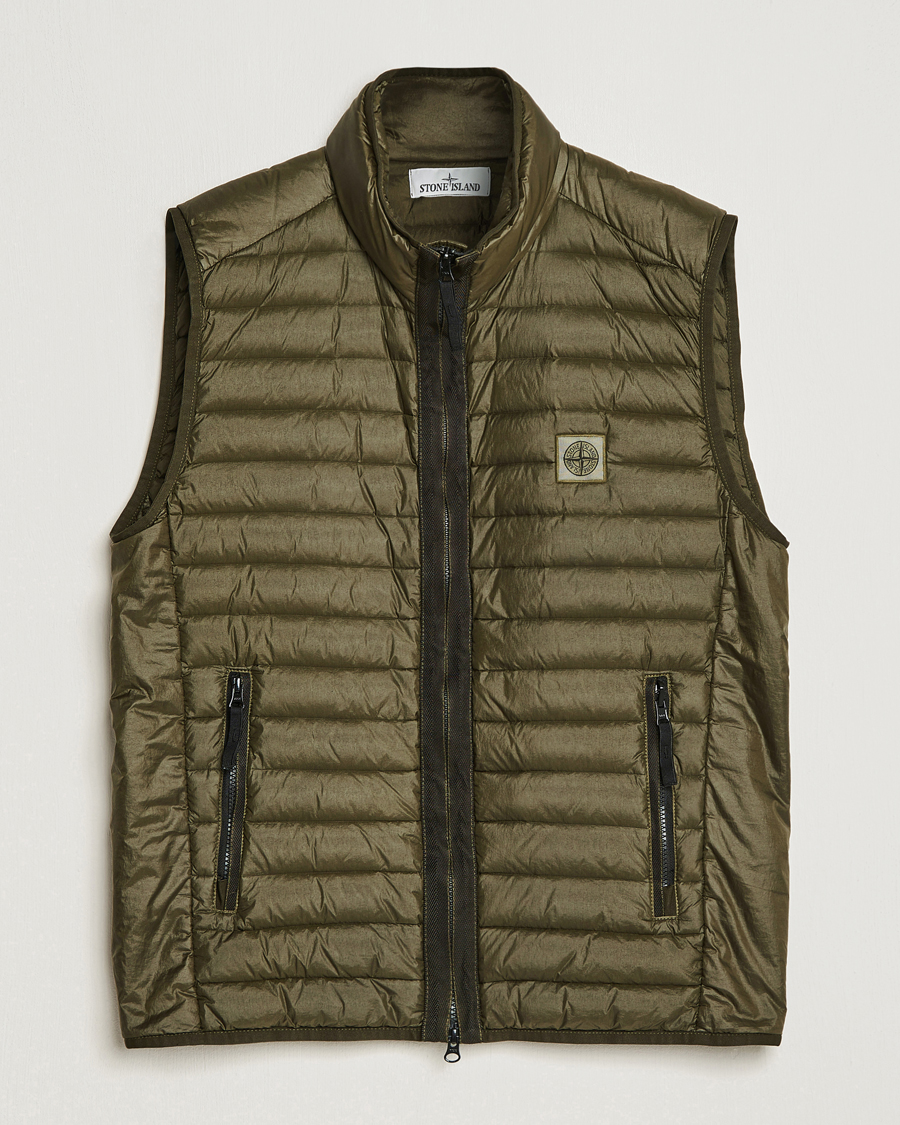 Men | Coats & Jackets | Stone Island | Recycled Nylon Down-TC Vest Olive