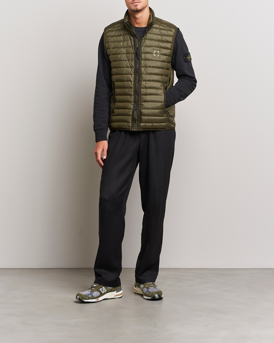 Men | Coats & Jackets | Stone Island | Recycled Nylon Down-TC Vest Olive