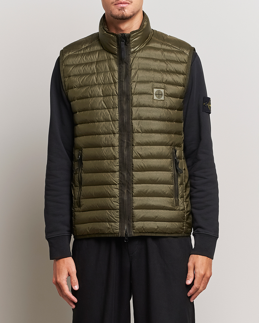 Men | Coats & Jackets | Stone Island | Recycled Nylon Down-TC Vest Olive
