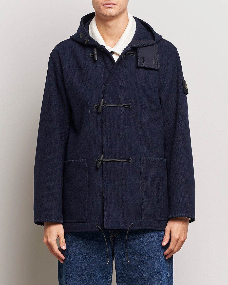 Men | Coats & Jackets | Stone Island | Panno Speciale Dufflejacket Blue Marine