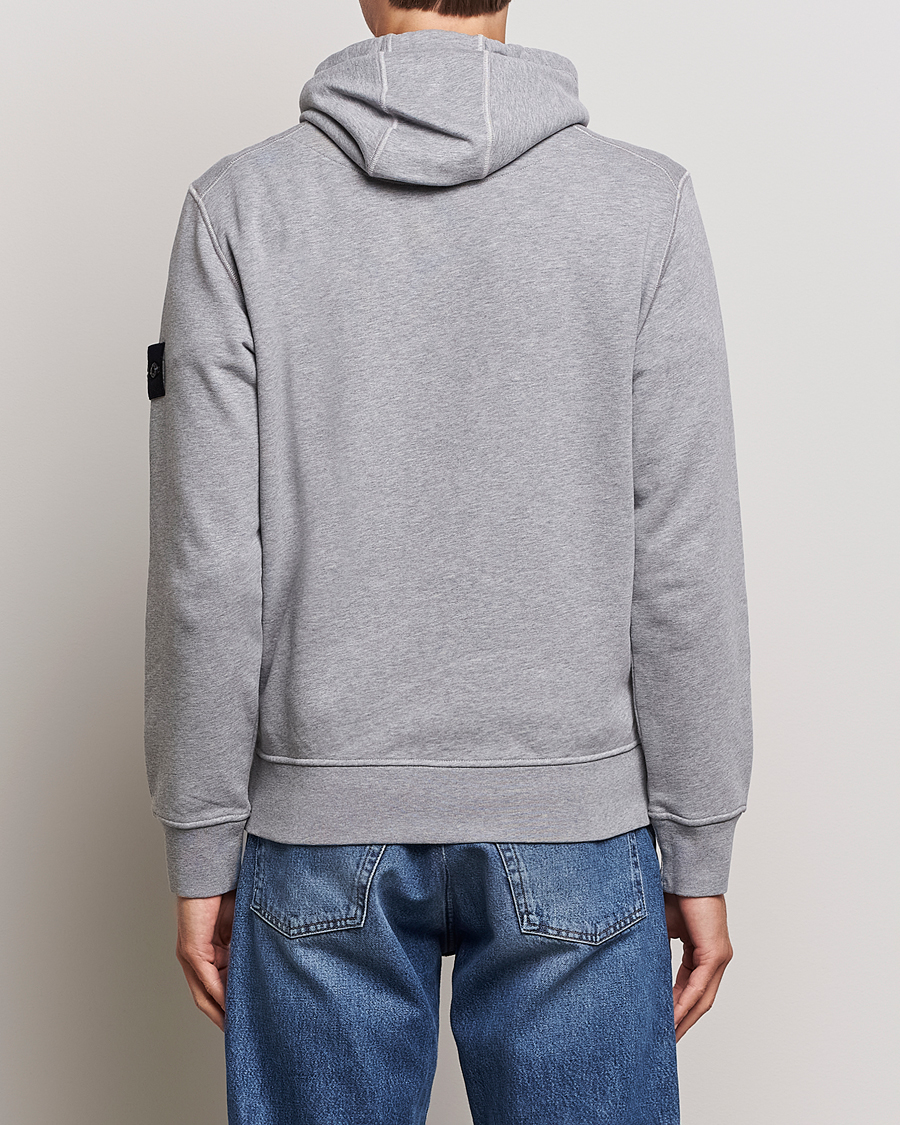 Men | Sweaters & Knitwear | Stone Island | Garment Dyed Fleece Hood Melange Grey