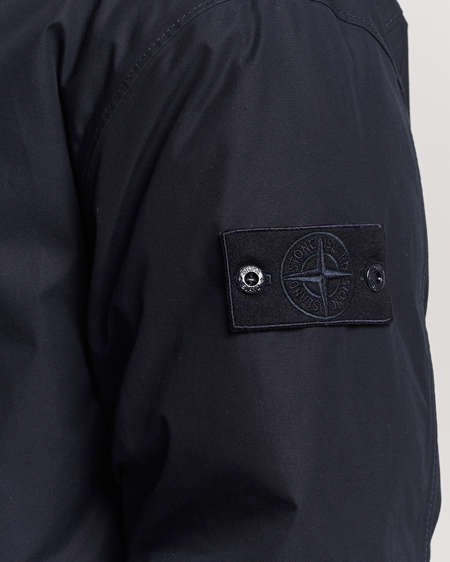Men | Coats & Jackets | Stone Island | Ghost Piece O-Ventile Jacket Navy Blue