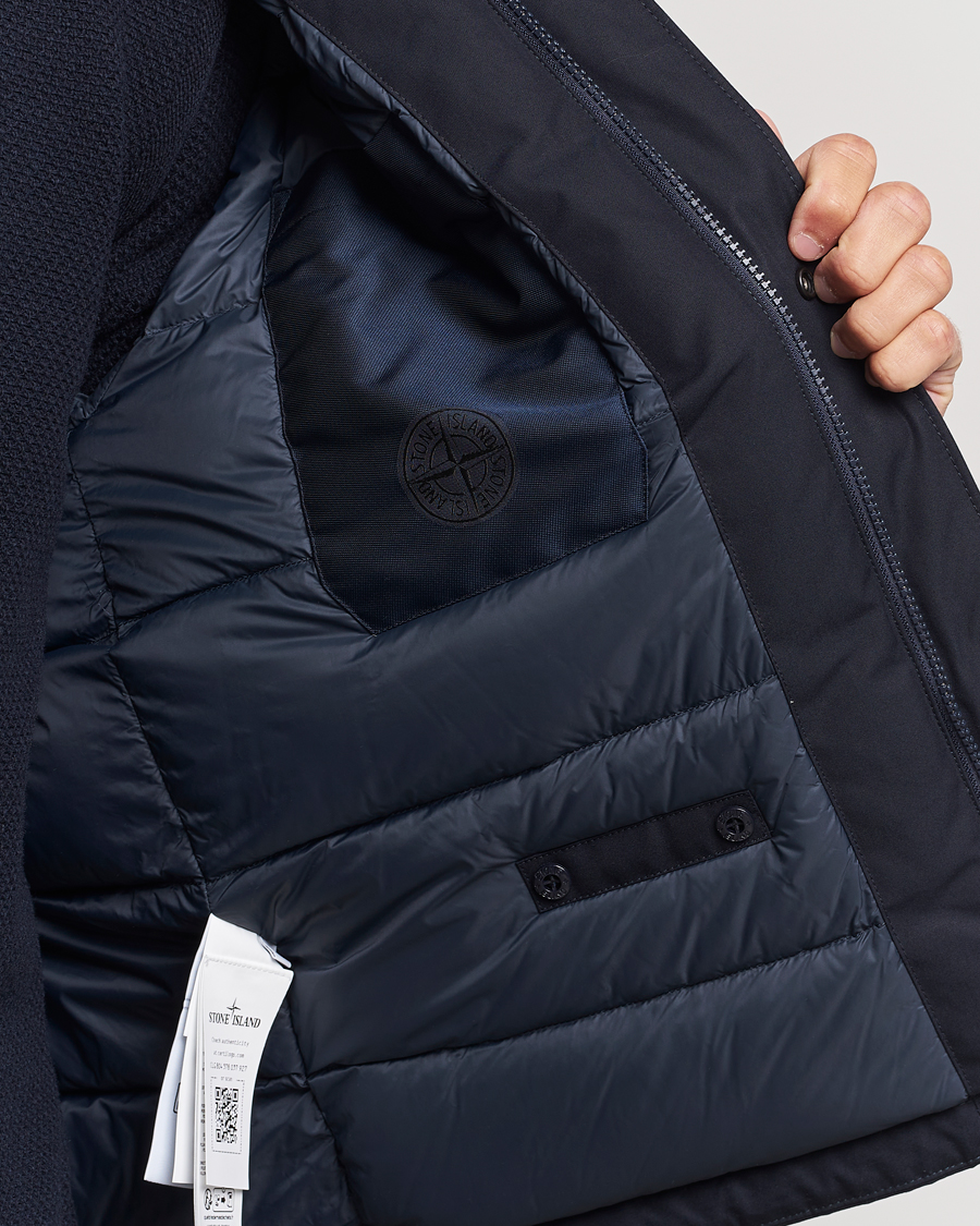 Men | Coats & Jackets | Stone Island | Ghost Piece O-Ventile Jacket Navy Blue