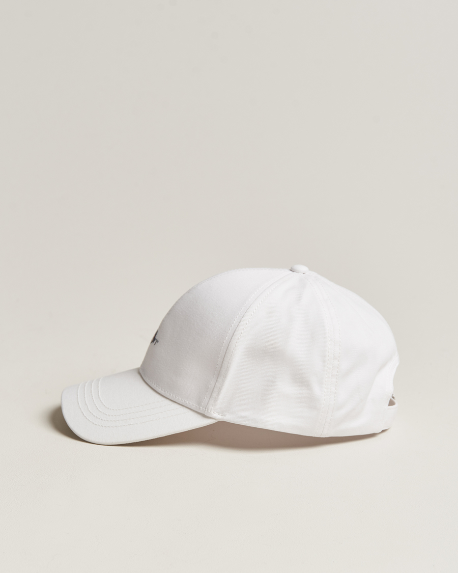 Men | Hats & Caps | GANT | High Cotton Twill Cap White