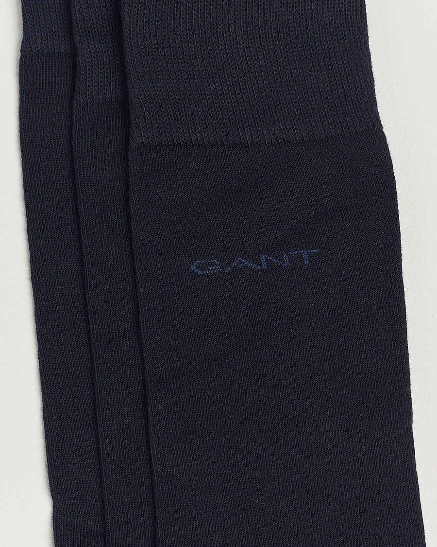 Men | Underwear & Socks | Gant | 3-Pack Cotton Socks Marine