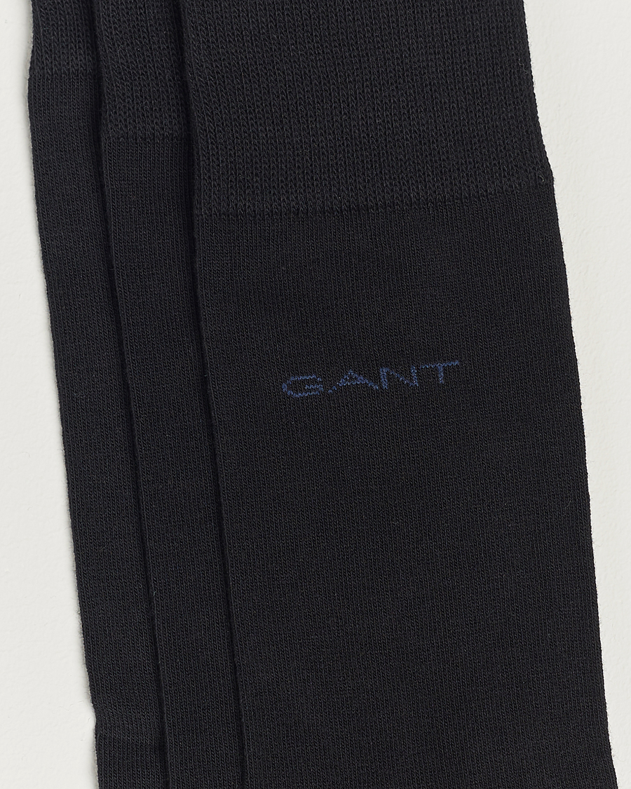 Men | Underwear & Socks | Gant | 3-Pack Cotton Socks Black