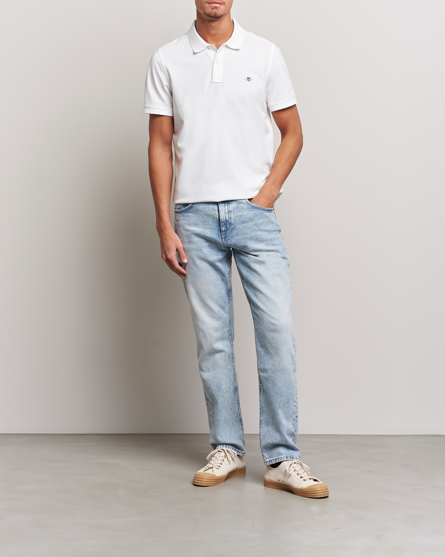 Men | Polo Shirts | GANT | The Original Polo White