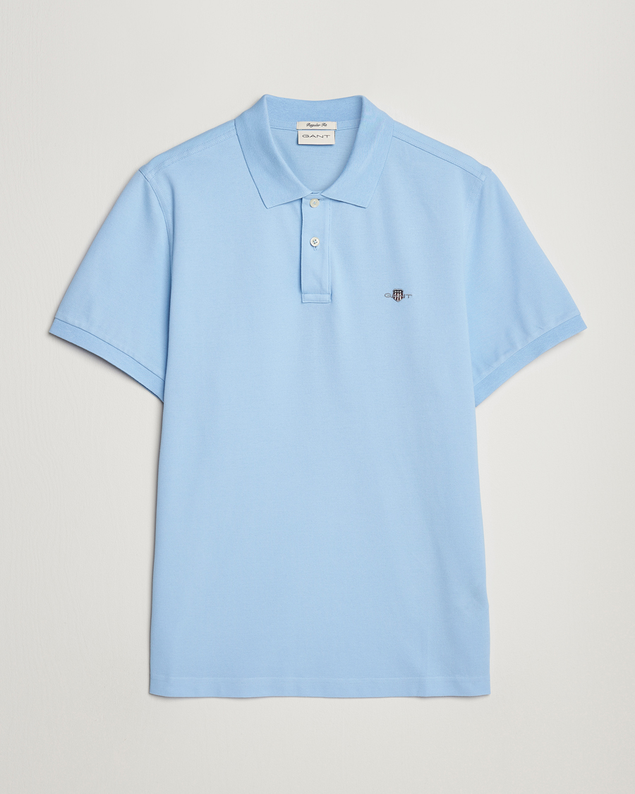 Men | Polo Shirts | GANT | The Original Polo Capri Blue