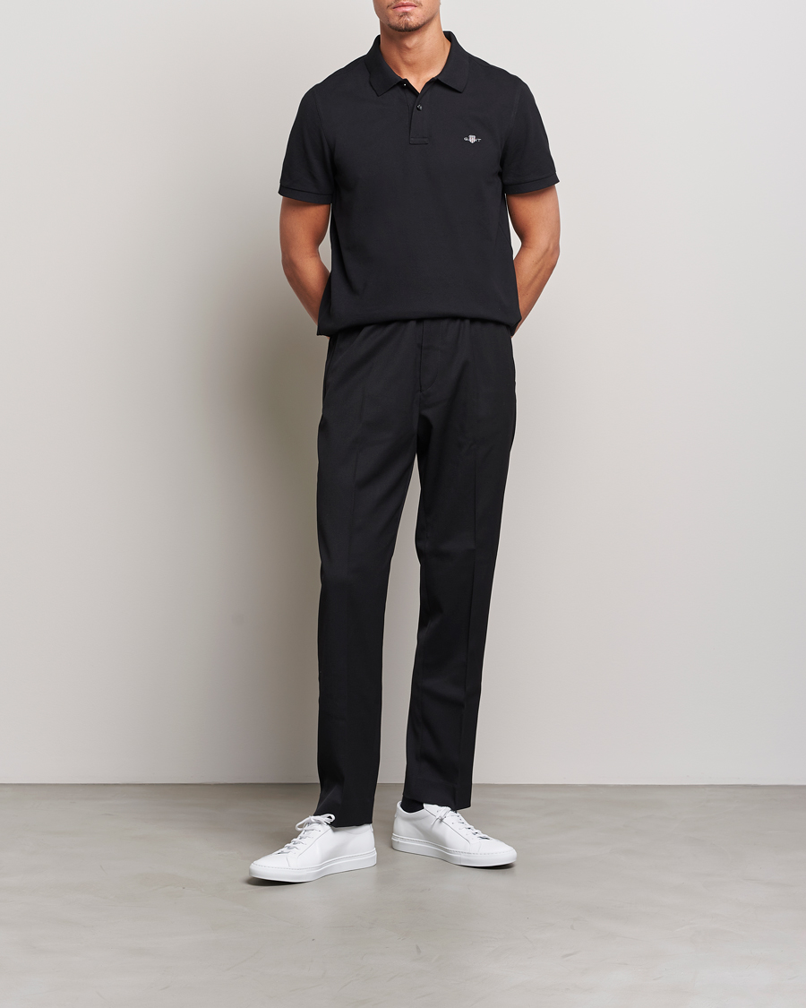 Men | Polo Shirts | Gant | The Original Polo Black