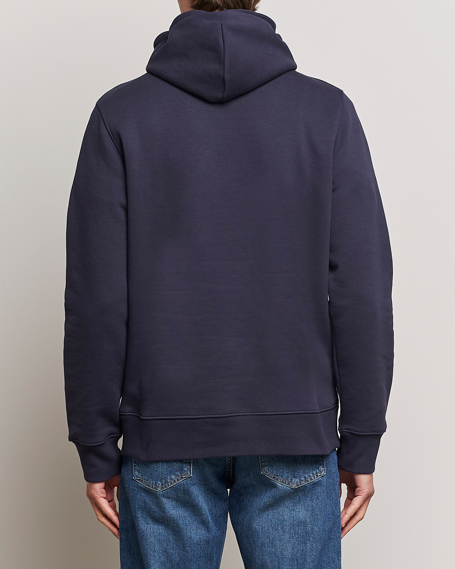 Men | Sweaters & Knitwear | GANT | Original Shield Logo Hoodie Evening Blue