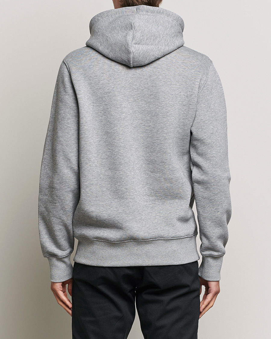 Men | Sweaters & Knitwear | GANT | Original Shield Logo Hoodie Grey Melange