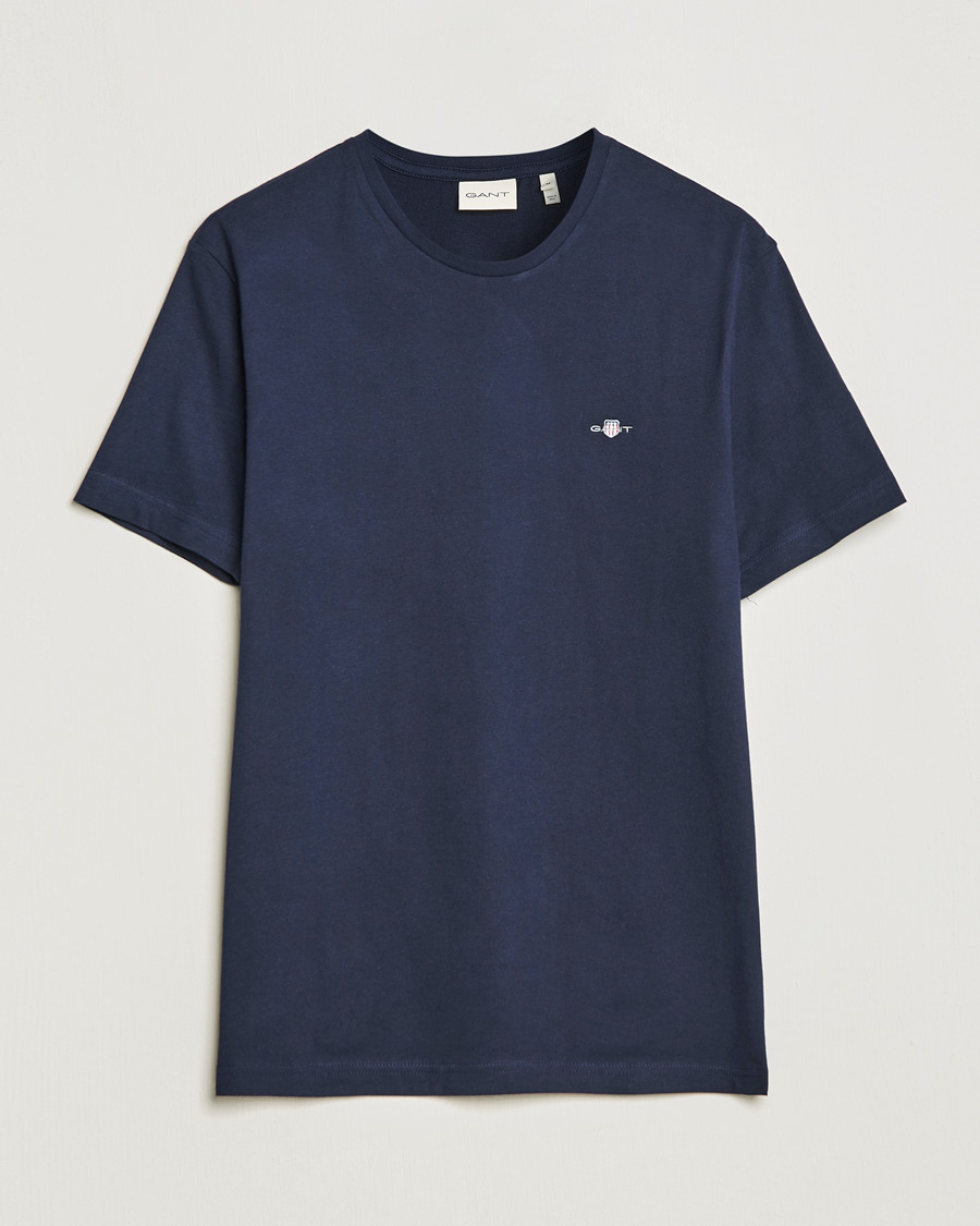 Men | T-Shirts | Gant | The Original Solid T-Shirt Evening Blue