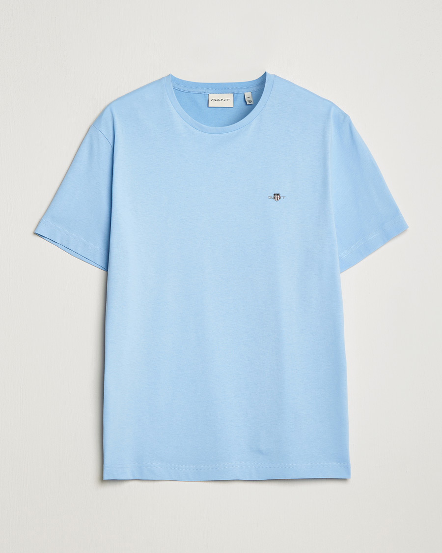 Men | T-Shirts | GANT | The Original Solid T-Shirt Capri Blue