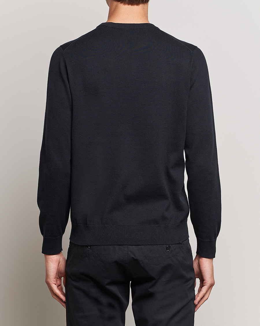Men | Sweaters & Knitwear | GANT | Classic Cotton Crew Neck Black