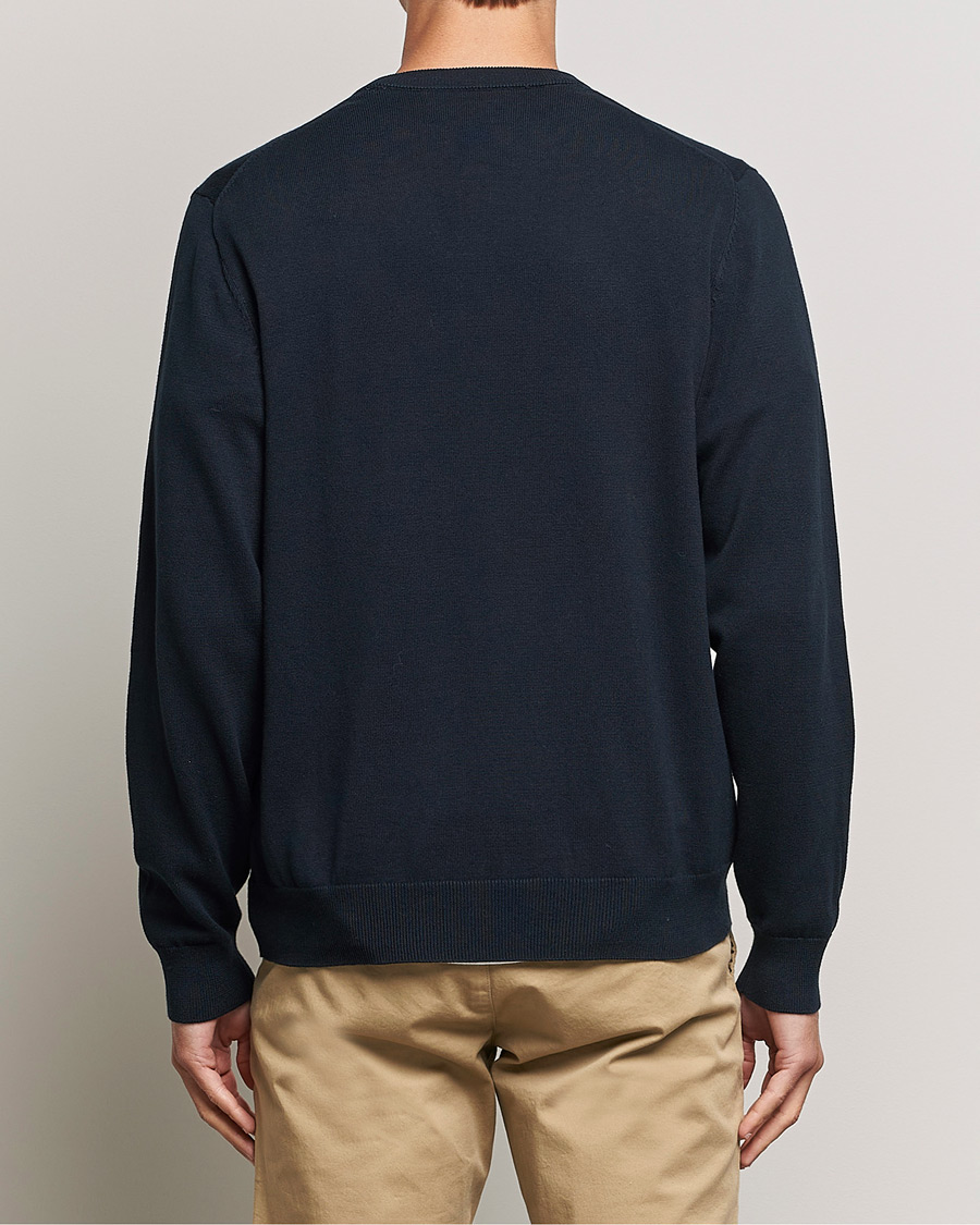Men | Sweaters & Knitwear | GANT | Classic Cotton V-Neck Evening Blue