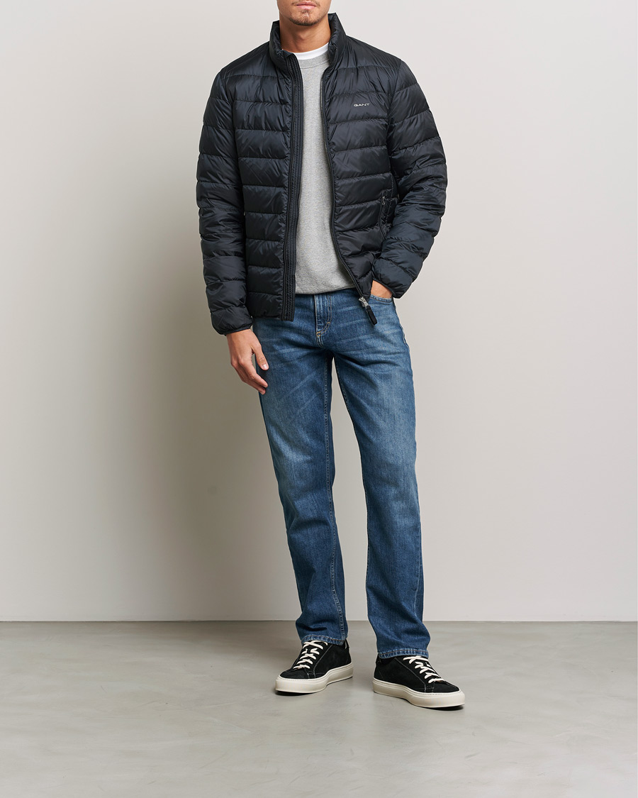 Men | Coats & Jackets | GANT | The Light Down Jacket Black