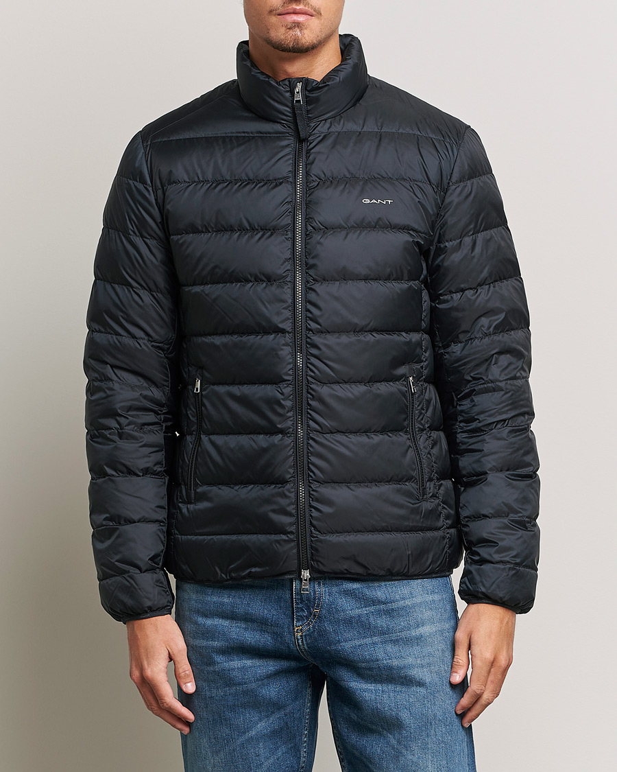 Men | Coats & Jackets | GANT | The Light Down Jacket Black