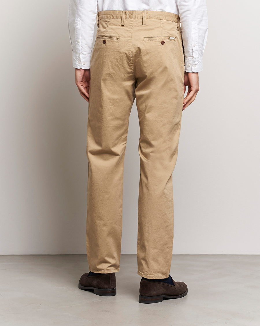 Men | Trousers | GANT | Regular Fit Twill Chino Dark Khaki