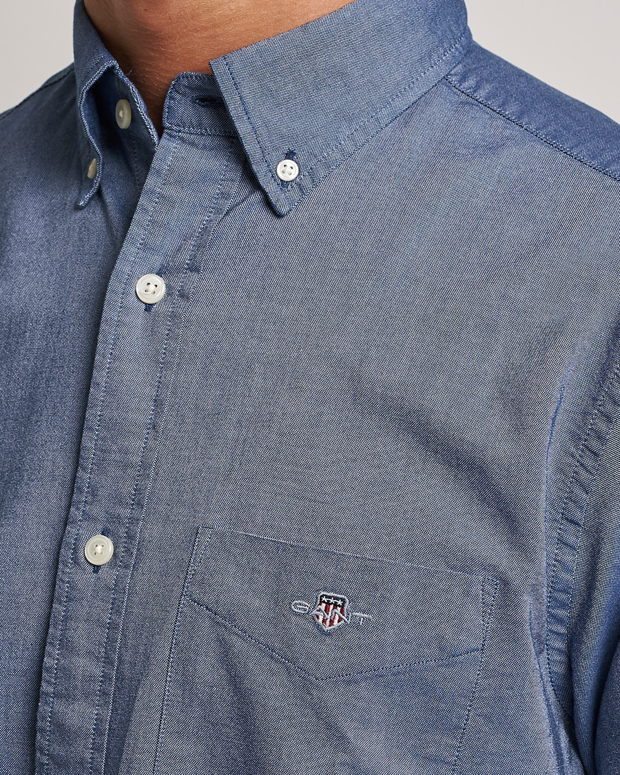 Men | Shirts | GANT | Regular Fit Oxford Shirt Persian Blue