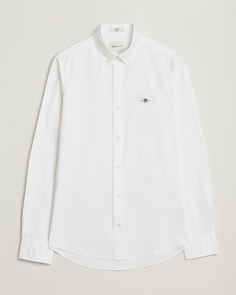 Men | Shirts | Gant | Slim Fit Oxford Shirt White