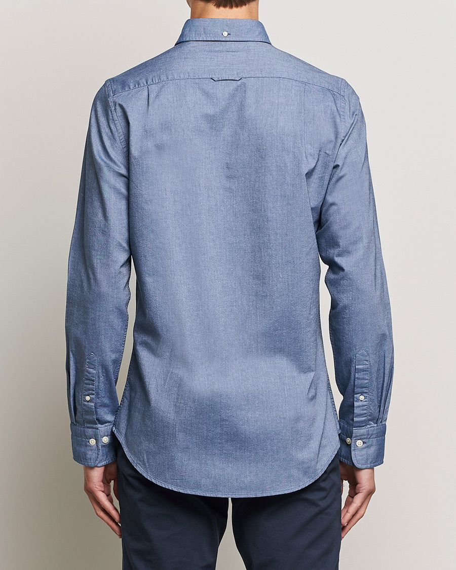Men | Shirts | GANT | Slim Fit Oxford Shirt Persian Blue